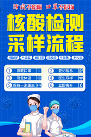 核酸检测提示牌