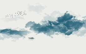 轻奢装饰画 水墨山水风景画