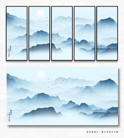 风景画抽象画素材-风景画抽象画图片-风景画抽象画设计模板-昵图网