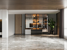 现代客厅背景墙