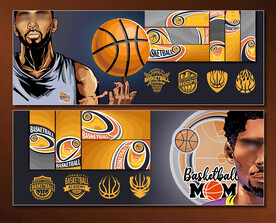 矢量职业篮球运动文化系列