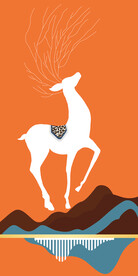 轻奢装饰画 麋鹿