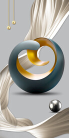 轻奢装饰画 飘带