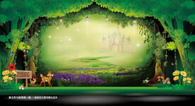 梦幻森系婚礼效果图