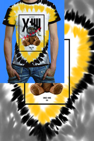 大牌扎染男装印花