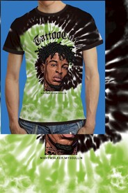 大牌扎染男装印花