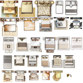 床高清彩平素材PSD图片