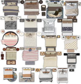 床高清彩平素材PSD图片