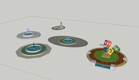 su模型 雕塑喷泉