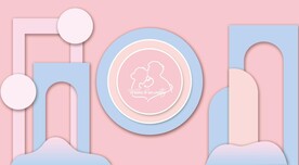 蓝粉色婚礼背景