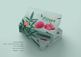 火龙果包装 平面图
