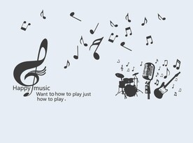 音乐音符乐器吉他