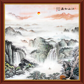 大厅山水画