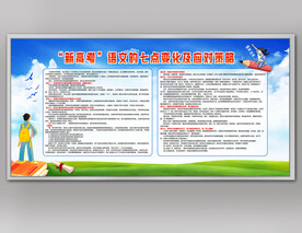 语文高考学习展板