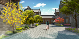 古城古镇设计案例效果图