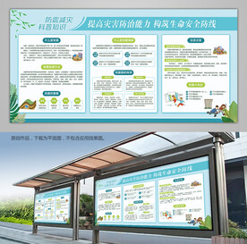 防震减灾科普知识展板灯箱海报