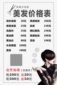 价目表