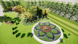 景观花坛SU设计