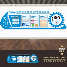 企业目标标语励志文化墙