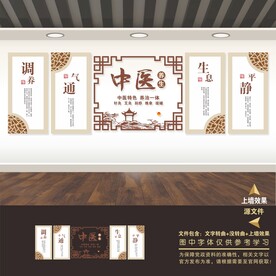 中医文化展板养生海报标语