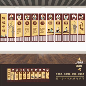 中医院中医文化展板