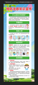 预防流感常识宣传展架