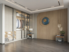 现代轻奢卧室3D空场景