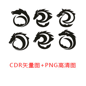 圆形创意雕刻矢量图案