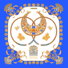 大牌  方巾 数码印花