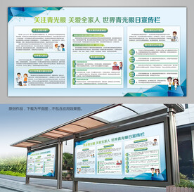 预防青光眼科普知识海报展架