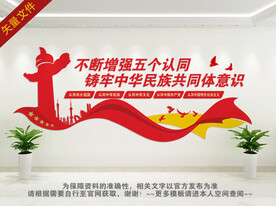 五个认同文化墙