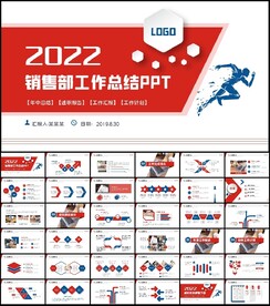 商务风工作总结计划PPT模板