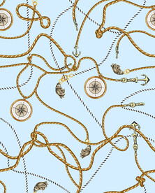 大牌 方巾 数码印花