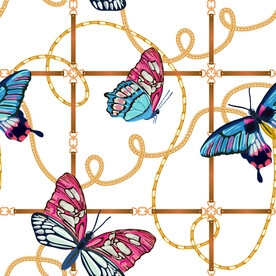 大牌 方巾 数码印花