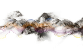 轻奢装饰画 抽象水墨线条弧线