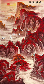 鸿运当头装饰画