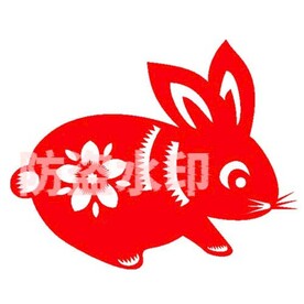 兔年剪纸窗花矢量超精细