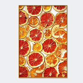 超现实主义水果橘子绘画插画