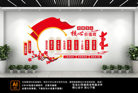 核心价值观文化墙