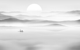 轻奢装饰画 新中式山水画