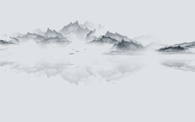 轻奢装饰画 新中式水墨山水画