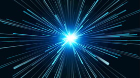 速度爆炸射线冲击概念蓝色科技