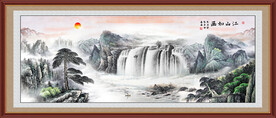 大厅山水画