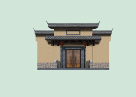 徽派门楼 稻草漆 门头