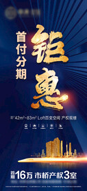 地产蓝色公寓火爆首付分期免息
