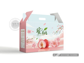 鲜桃包装 平面图