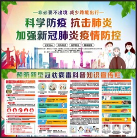 防控疫情宣传栏