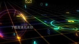 抽象粒子线条动感舞台背景视频