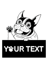 文字图案文字组合动物图案狗