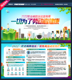职业病防治法宣传周展板